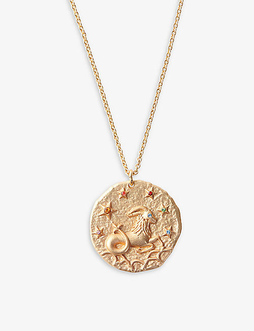 MAJE: Capricorn zodiac sign necklace