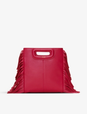 Maje M Fringed Crossbody Bag In Roses