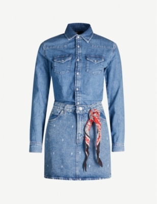 maje denim dress