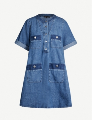 maje denim dress