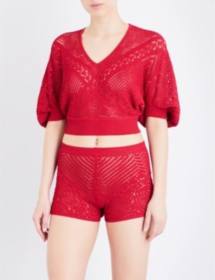 LA PERLA Beyond The Beach knitted top