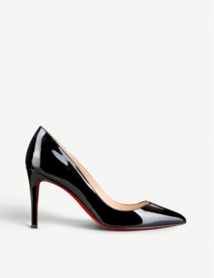 CHRISTIAN LOUBOUTIN: Pigalle 85 patent-leather courts