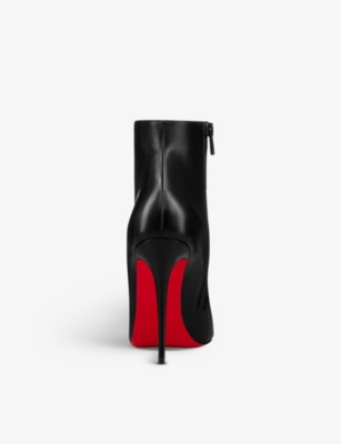Shop Christian Louboutin So Kate Booty 100 Leather Heeled Boots In Black
