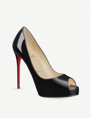 CHRISTIAN LOUBOUTIN New Very Prive 120 patent-leather courts