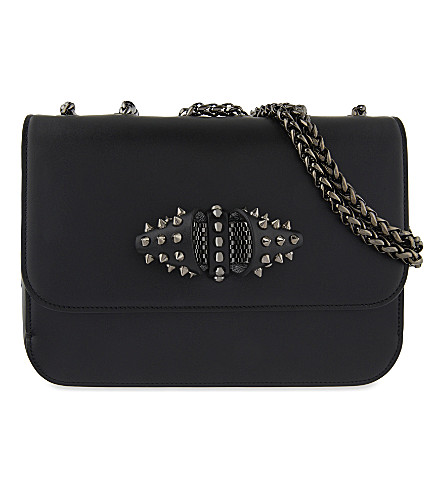 CHRISTIAN LOUBOUTIN SWEET CHARITY BABY SPIKED LEATHER CHAIN CROSSBODY ...