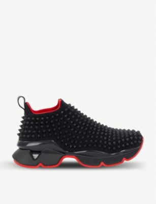 louboutin trainers womens black