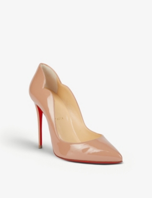 CHRISTIAN LOUBOUTIN WOMENS CHRISTIAN LOUBOUTIN HOT CHICK 100 PATENT-LEATHER COURTS