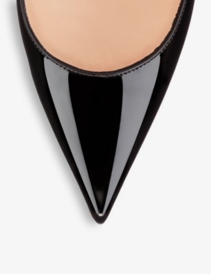 CHRISTIAN LOUBOUTIN WOMENS BLACK SO KATE 120 PATENT-LEATHER COURTS EUR 37.5 / 4.5 UK