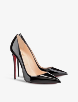 CHRISTIAN LOUBOUTIN WOMENS BLACK SO KATE 120 PATENT-LEATHER COURTS EUR 37.5 / 4.5 UK