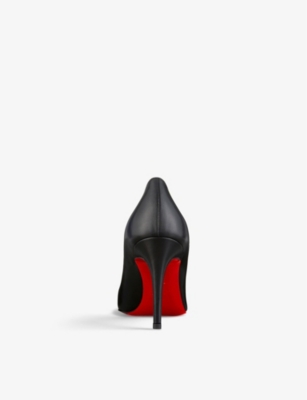 Shop Christian Louboutin Women's Black Pigalle 85 Leather Courts