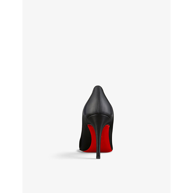 Shop Christian Louboutin Pigalle 85 Leather Courts In Black