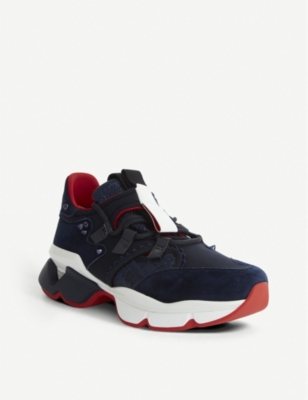 CHRISTIAN LOUBOUTIN RED RUNNER DONNA FLAT VV/NEO/GLIT WT/PAT