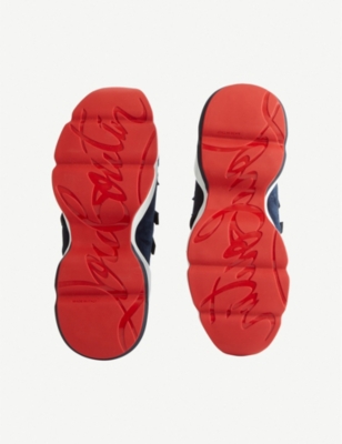 CHRISTIAN LOUBOUTIN RED RUNNER DONNA FLAT VV/NEO/GLIT WT/PAT