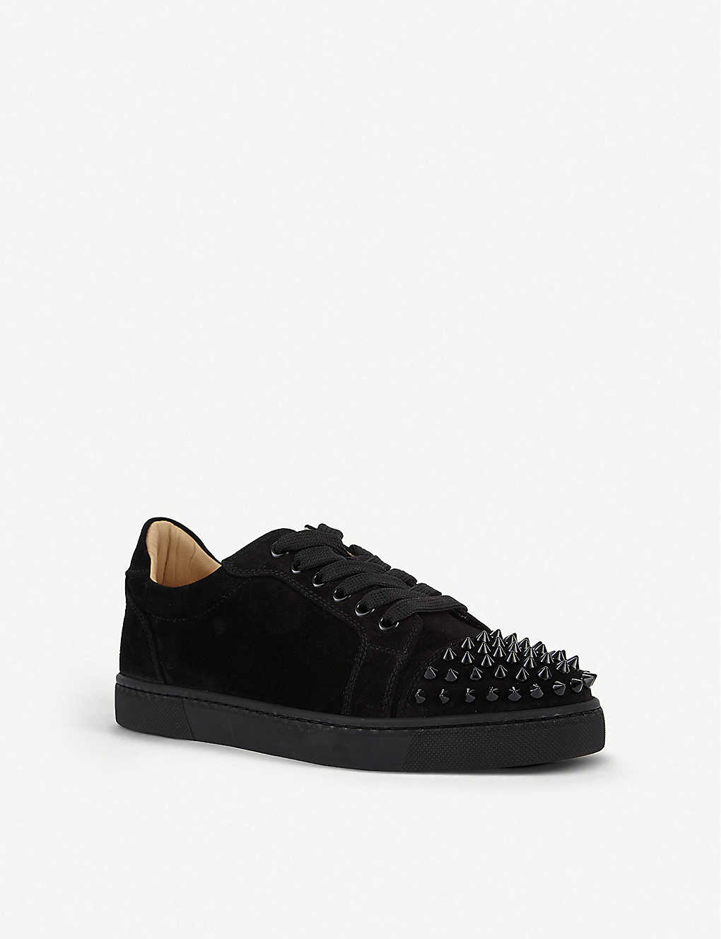 CHRISTIAN LOUBOUTIN Vieira spikes flat veau velours