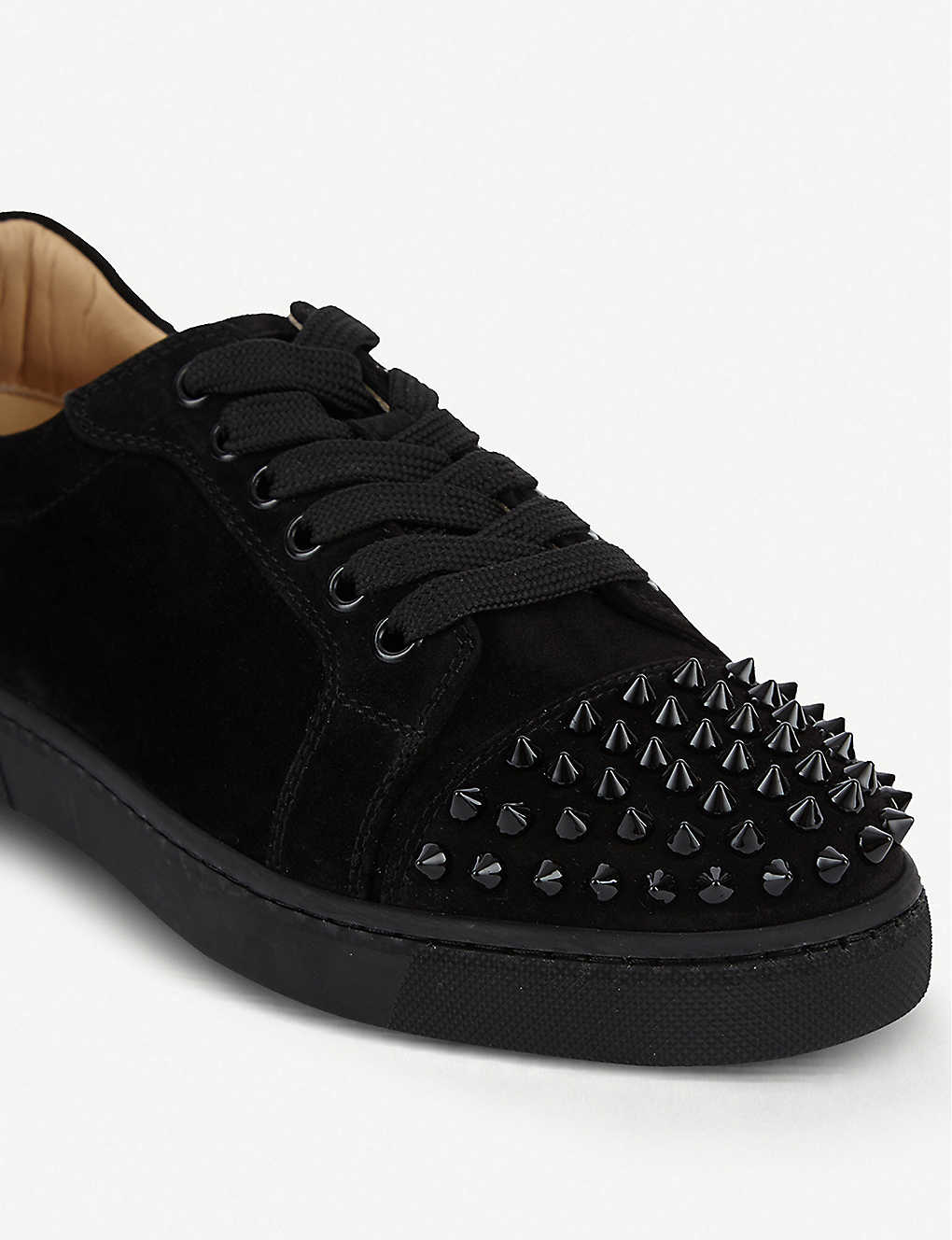 CHRISTIAN LOUBOUTIN Vieira spikes flat veau velours