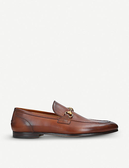 GUCCI: Jordan horsebit-detail leather loafers