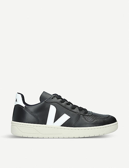 VEJA: V10 leather and mesh trainers