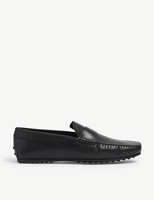TODS: City penny loafer leather driving shoes