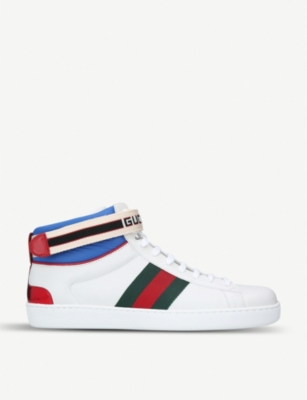 GUCCI - Men's New Ace leather high-top 