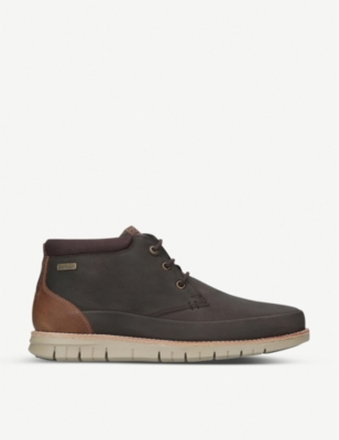 BARBOUR - Nelson panelled leather boots 