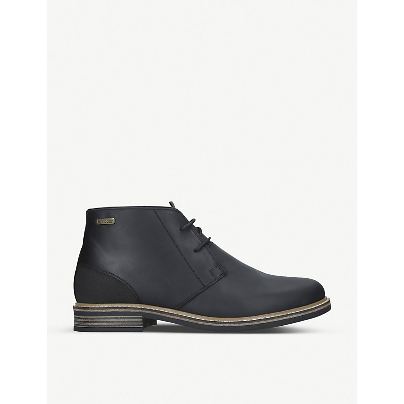 BARBOUR BARBOUR MEN'S BLACK REDHEAD LEATHER CHUKKA BOOTS,29281635