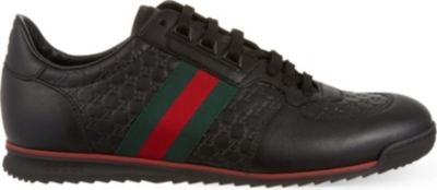 GUCCI - SL73 leather trainers 