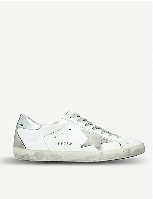 GOLDEN GOOSE: Superstar leather trainers