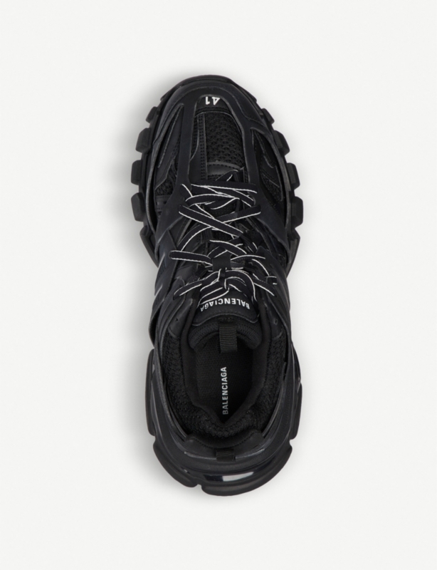 Track nylon and mesh trainers