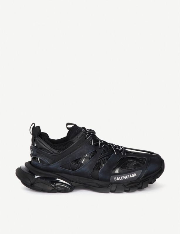 Track nylon and mesh trainers