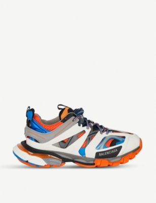track nylon and mesh trainers