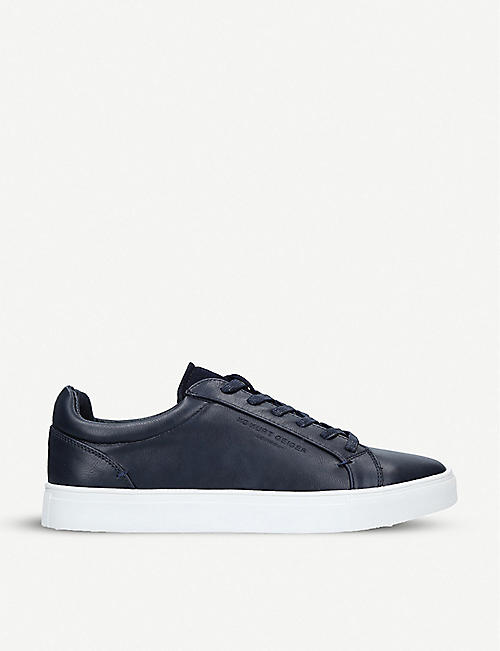 KURT GEIGER LONDON: Worthing faux-leather trainers