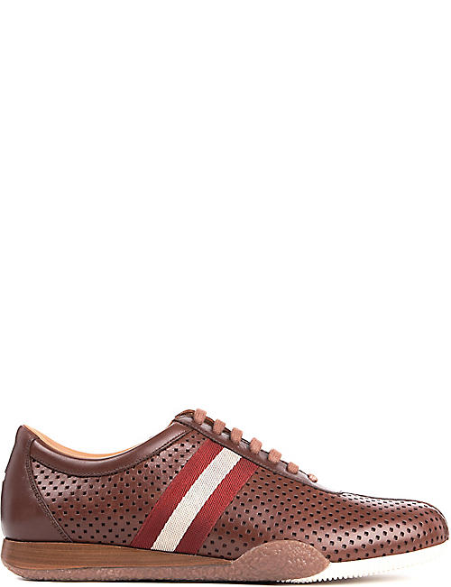 BALLY: Freenew perforated trainers