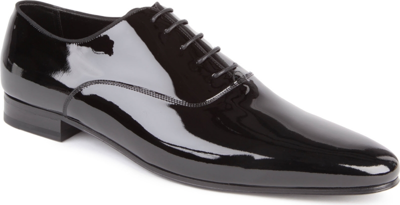 SAINT LAURENT   Richelieu patent Oxford shoes