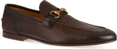 GUCCI New Power Horsebit Web Moccasins