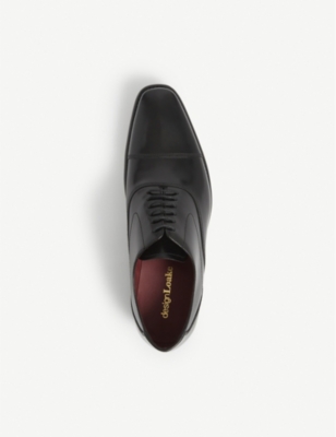 Shop Loake Mens Black Sharp Leather Oxford Shoes