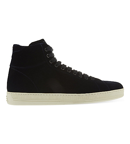 TOM FORD   Russel velvet high top trainers