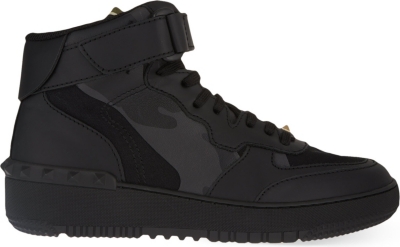 valentino black camo trainers