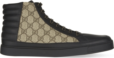 gucci common high gg trainers
