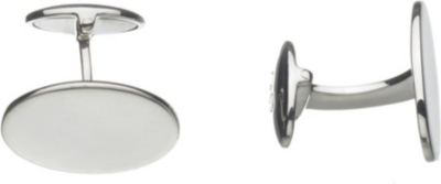LINKS OF LONDON Classic oval Tbar sterling silver cufflinks