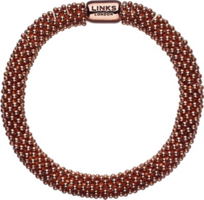 Links Of London Effervescence Star Rose Gold Plated Bracelet Selfridges Com