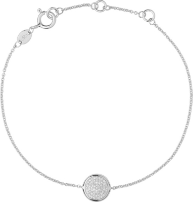 LINKS OF LONDON   Diamond Essentials pave sterling silver bracelet