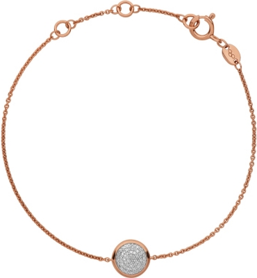 Links Of London Diamond Essentials Pave Rose Gold Bracelet Selfridges Com