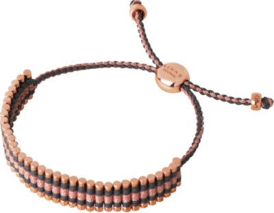 Links Of London 18ct Rose Gold Plated Friendship Bracelet Selfridges Com