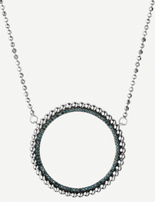 Links Of London Effervescence Sterling Silver And Diamond Halo Necklace Selfridges Com