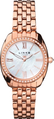 Links Of London 6010 1311 Bloomsbury Rose Gold Plated Watch Selfridges Com