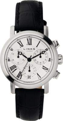 LINKS OF LONDON   Richmond stainless steel white dial watch