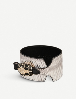 bulgari leather cuff bracelet