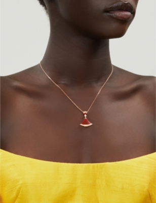 bulgari diva necklace red
