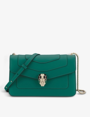 bulgari emerald green bag