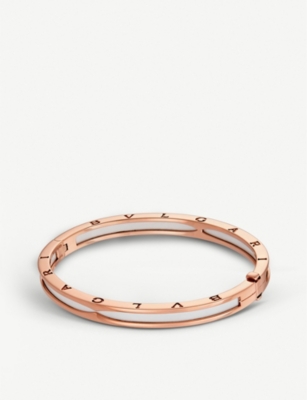 B.zero1 18kt pink-gold bangle bracelet 